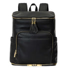 The Nappy Backpack in Black / Gold