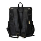 The Nappy Backpack in Black / Gold