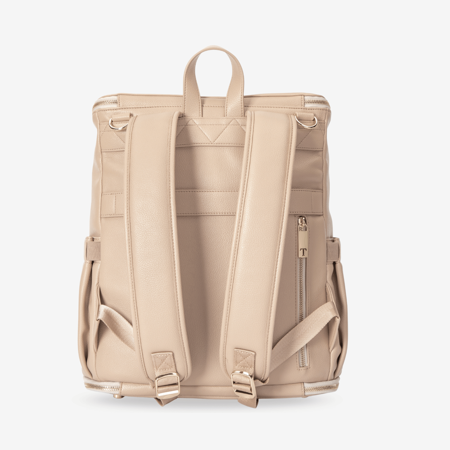 Stone baby backpack on a light gray background