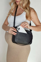 The Bestie Crossbody Bag (Black / Gold)